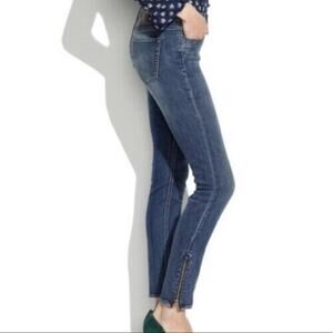 Madewell Skinny Zipper Cuff Jeans 28